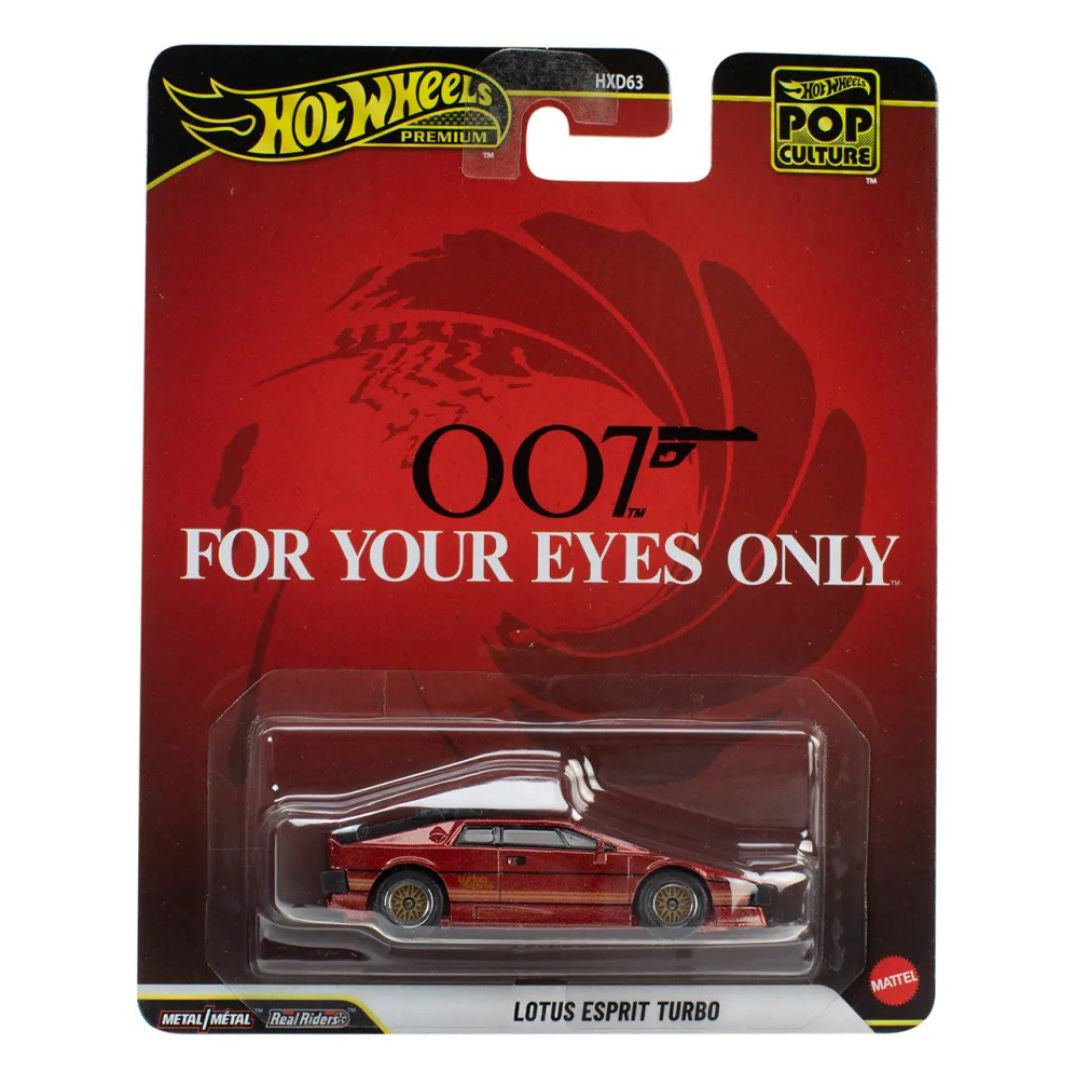 Hot Wheels Premium Pop Culture 007 For Your Eyes Only Lotus Esprit Turbo Mattel