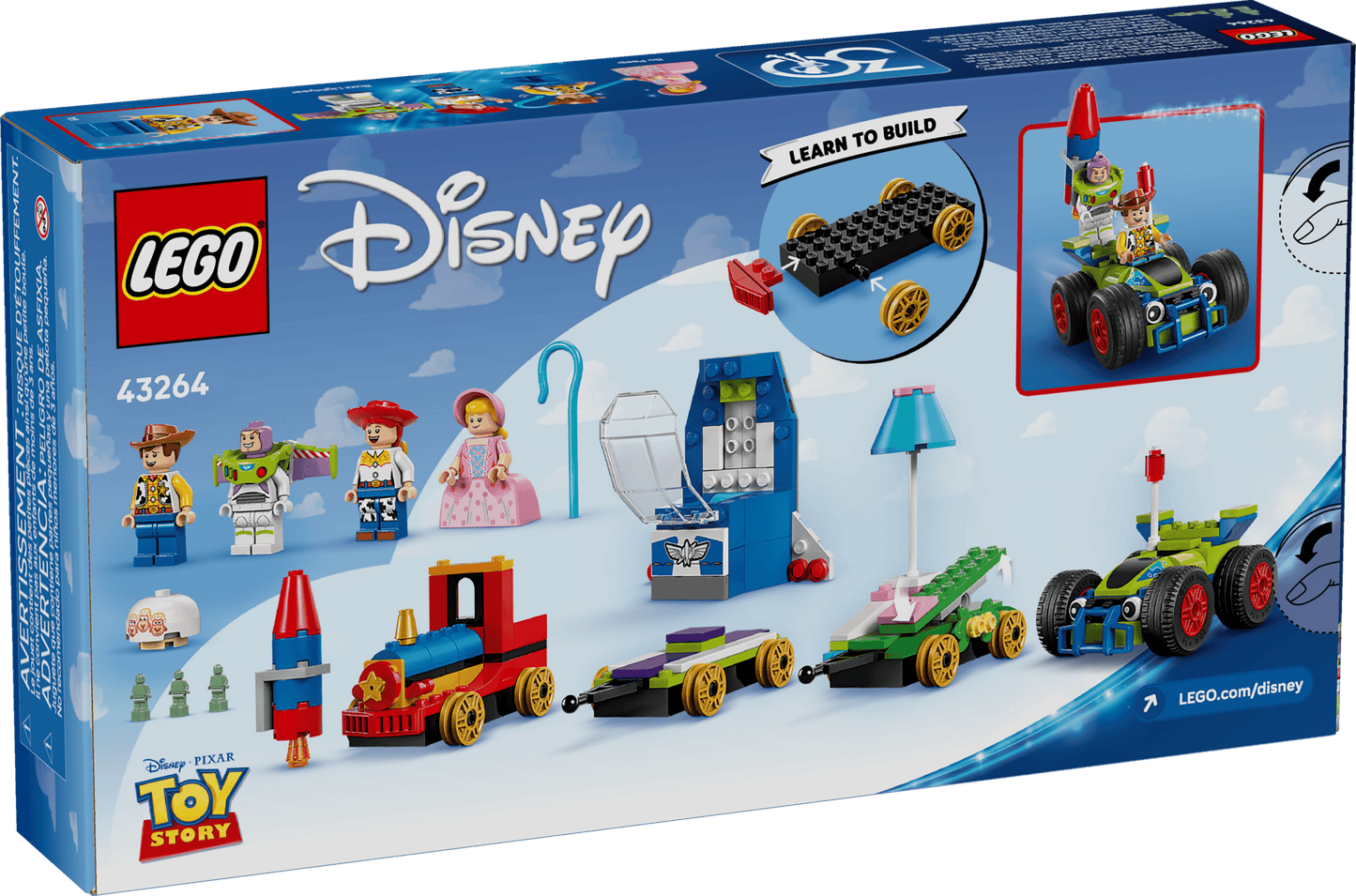LEGO Disney Pixar Toy Story Celebration Train & RC Car 43264 Building Set