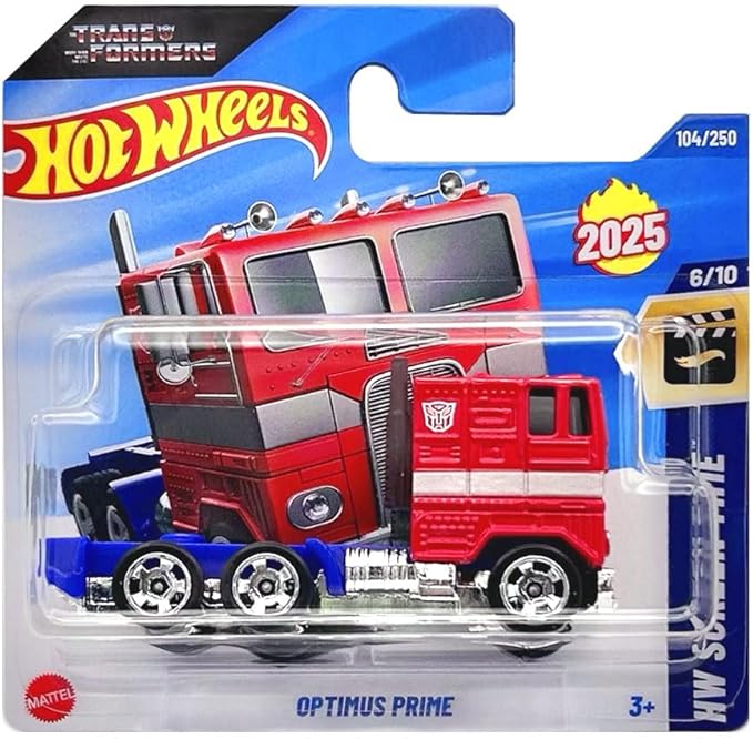 Hot Wheels Screen Time Transformers Optimus Prime Die-Cast Model | 1/10 | Mattel