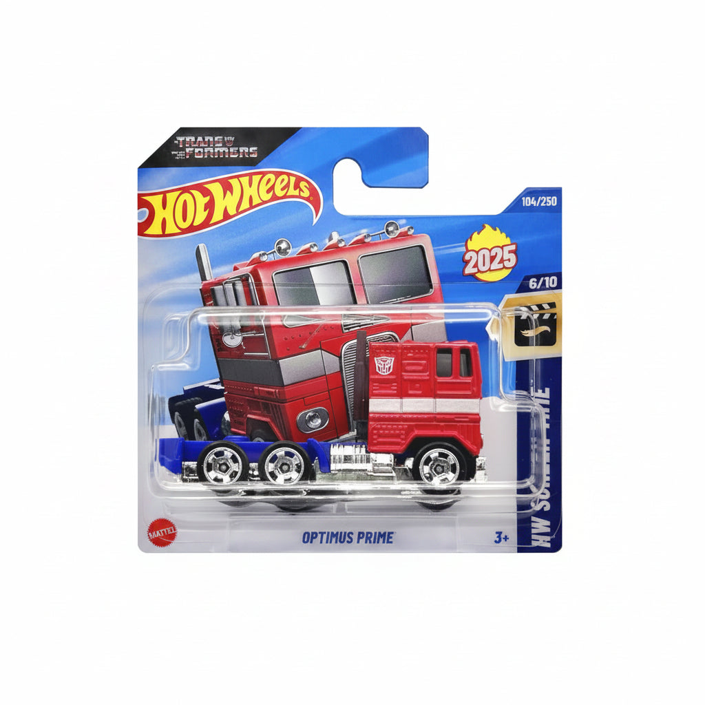 Hot Wheels Screen Time (6/10) Transformers Optimus Prime Die-Cast Model Mattel