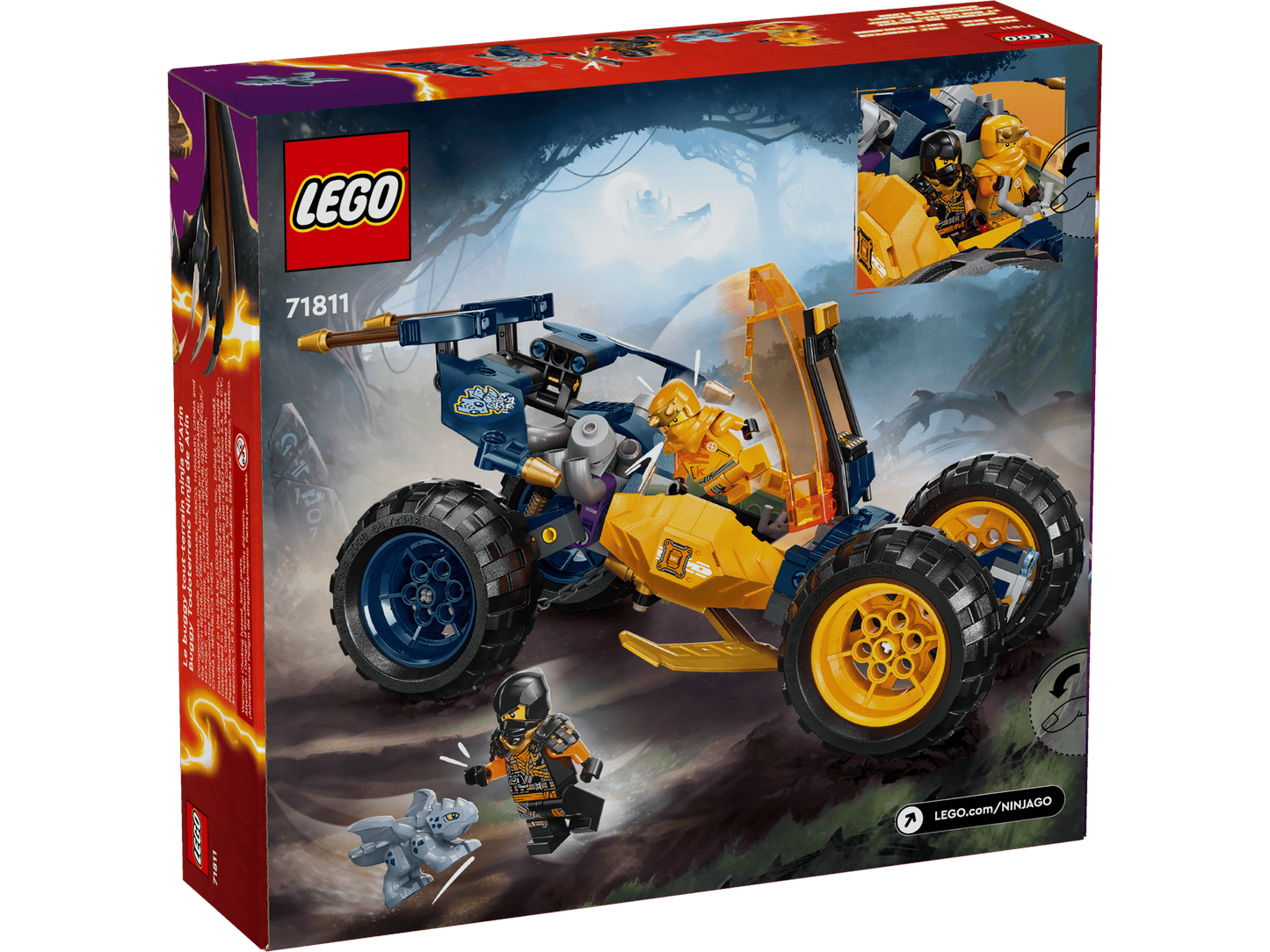 LEGO NINJAGO Dragons Rising Arin's Ninja Off-Road Buggy Car 71811 Building Set