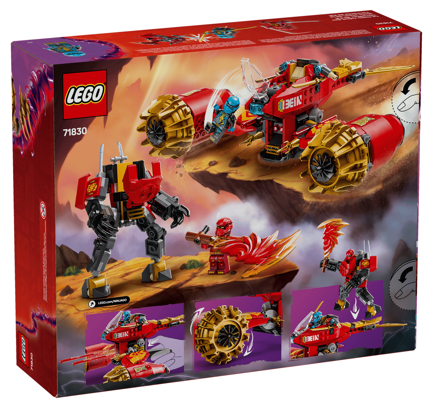 LEGO NINJAGO Dragons Rising Kai's Mech Storm Rider 71830 Building Set