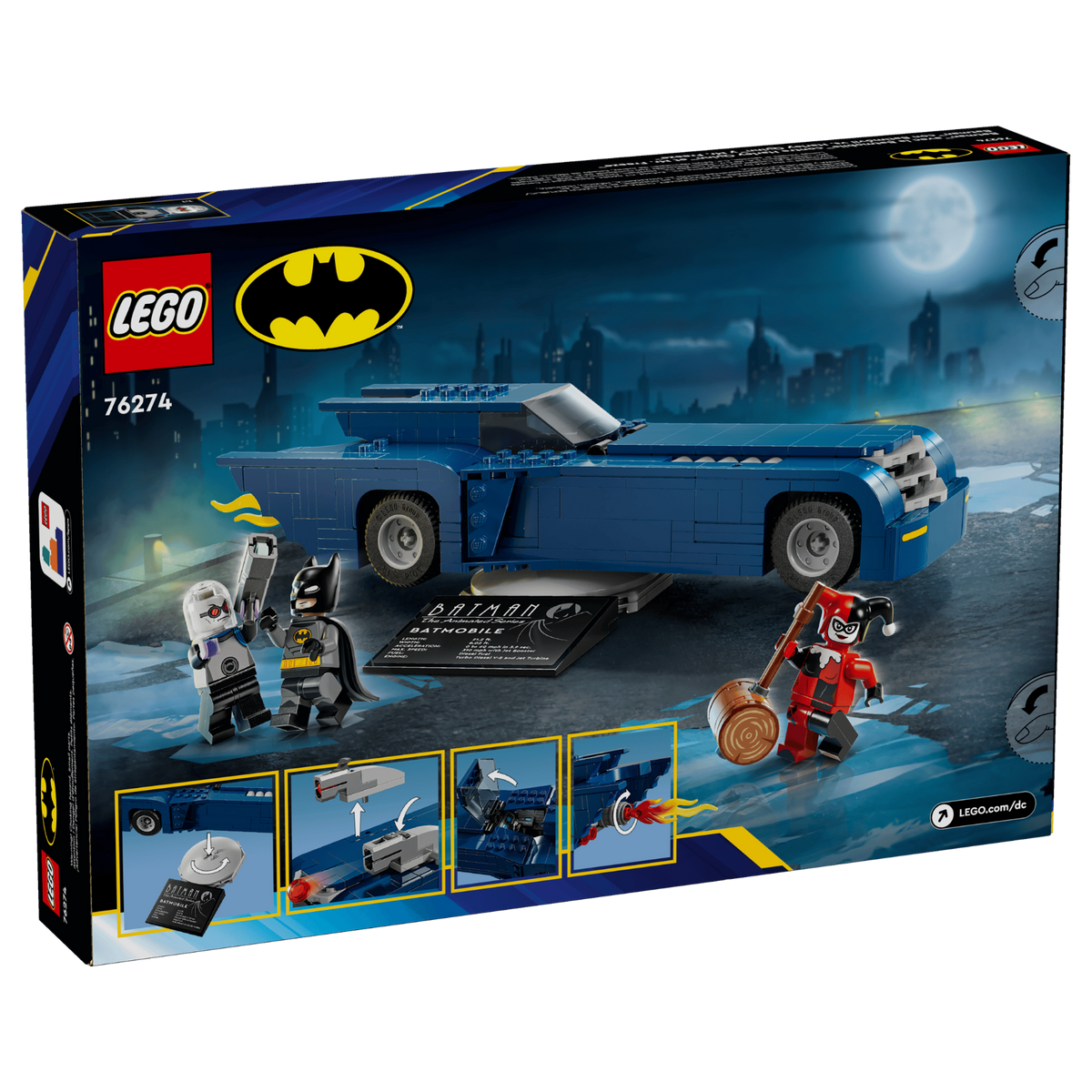 LEGO DC Batman With The Batmobile vs. Harley Quinn And Mr. Freeze 76274 Building Set