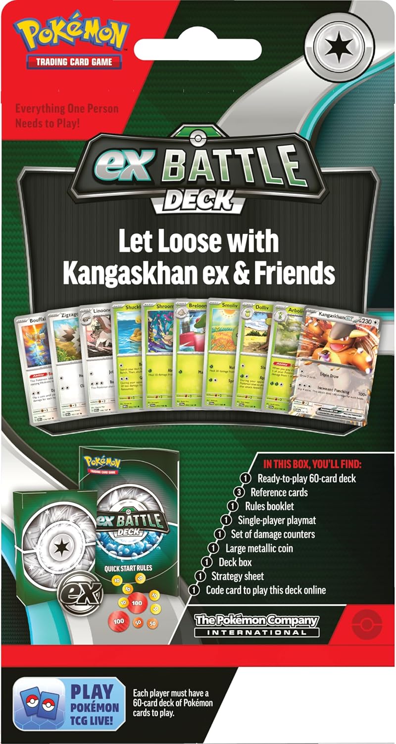 Pokémon TCG Kangaskhan ex Battle Deck 60 Card Ready-to-Play
