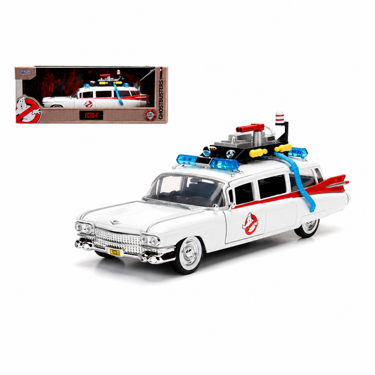 Jada Toys Hollywood Rides Ghostbusters ECTO-1 1:24 Die-Cast Model Car