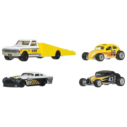 Hot Wheels Premium Collector Display Set Mooneyes 4 Pack