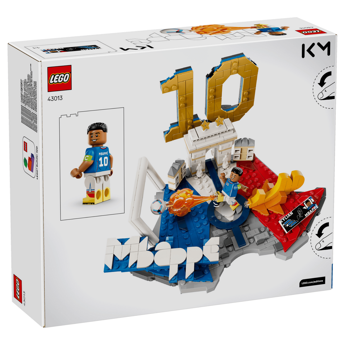 LEGO Editions Kylian Mbappé Football Highlights 43013 Building Set 490 Pieces
