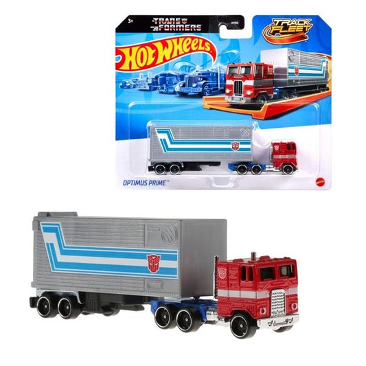 Hot Wheels Track Fleet Transformers Optimus Prime Die-Cast | Mattel Collectible