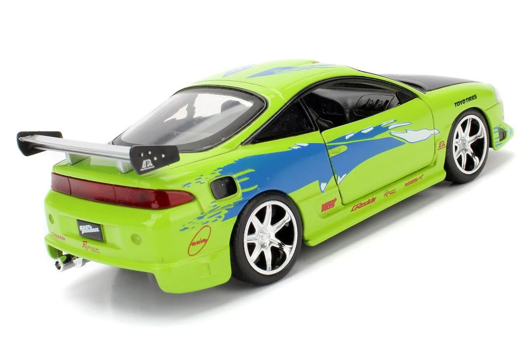 Jada Toys Fast & Furious 25th Anniversary Brian's 1995 Mitsubishi Eclipse Candy Finish 1:32 Die-Cast Model Car