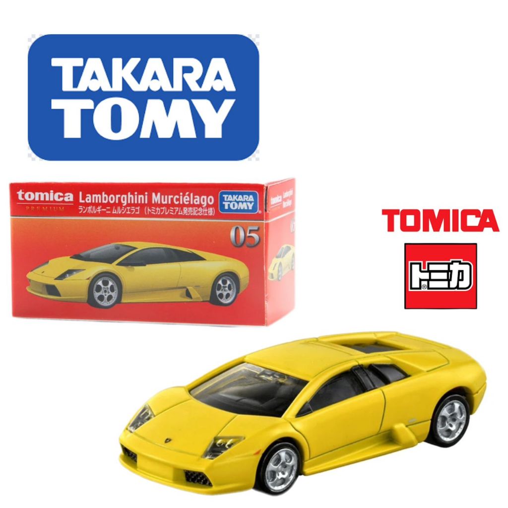 Takara Tomy Tomica Premium No. 5 Lamborghini Murcielago (Yellow) 1/62