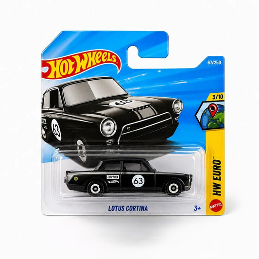 Hot Wheels HW Euro (3/10) Lotus Cortina (Black) Mattel