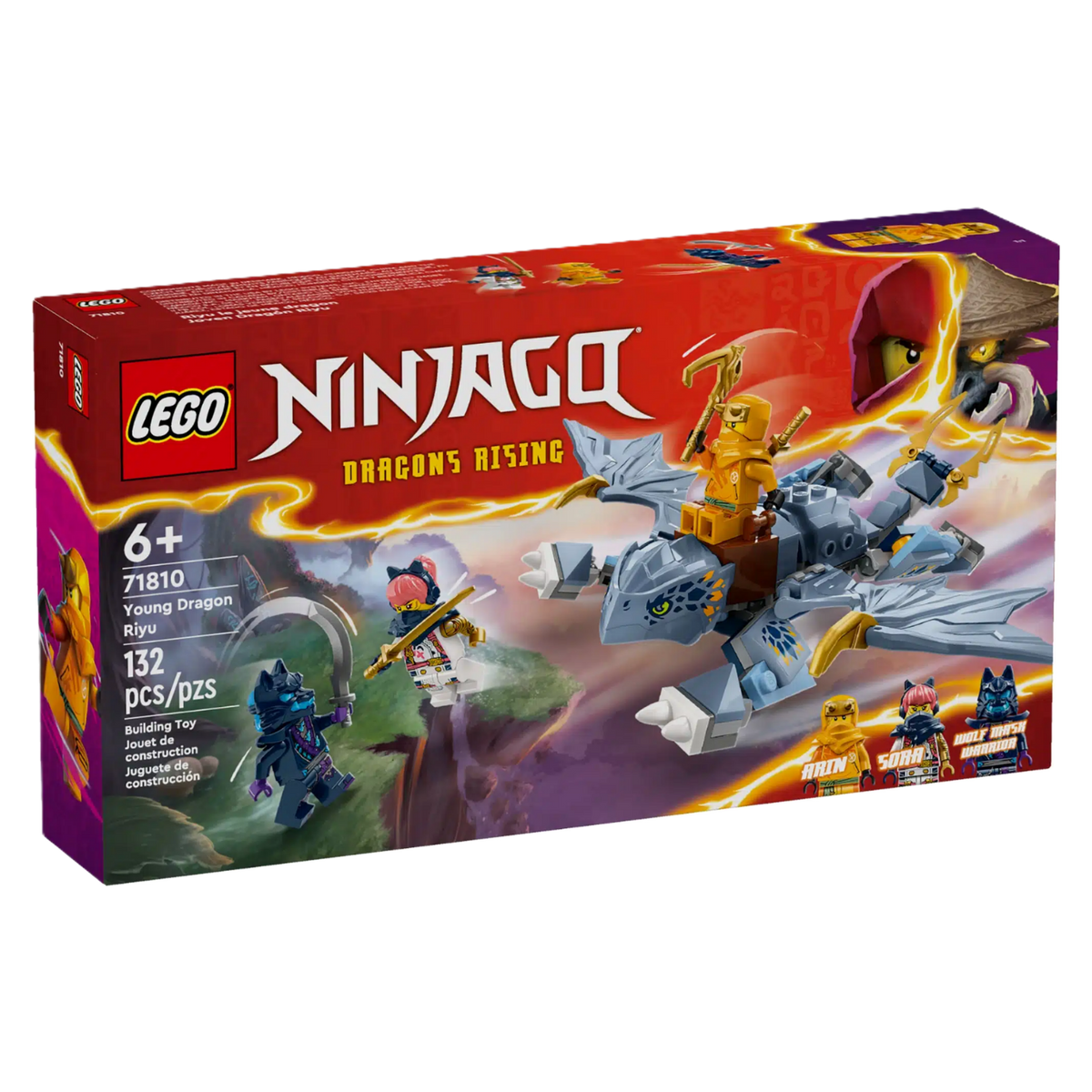 LEGO NINJAGO Dragons Rising Young Dragon Riyu 71810 Building Set