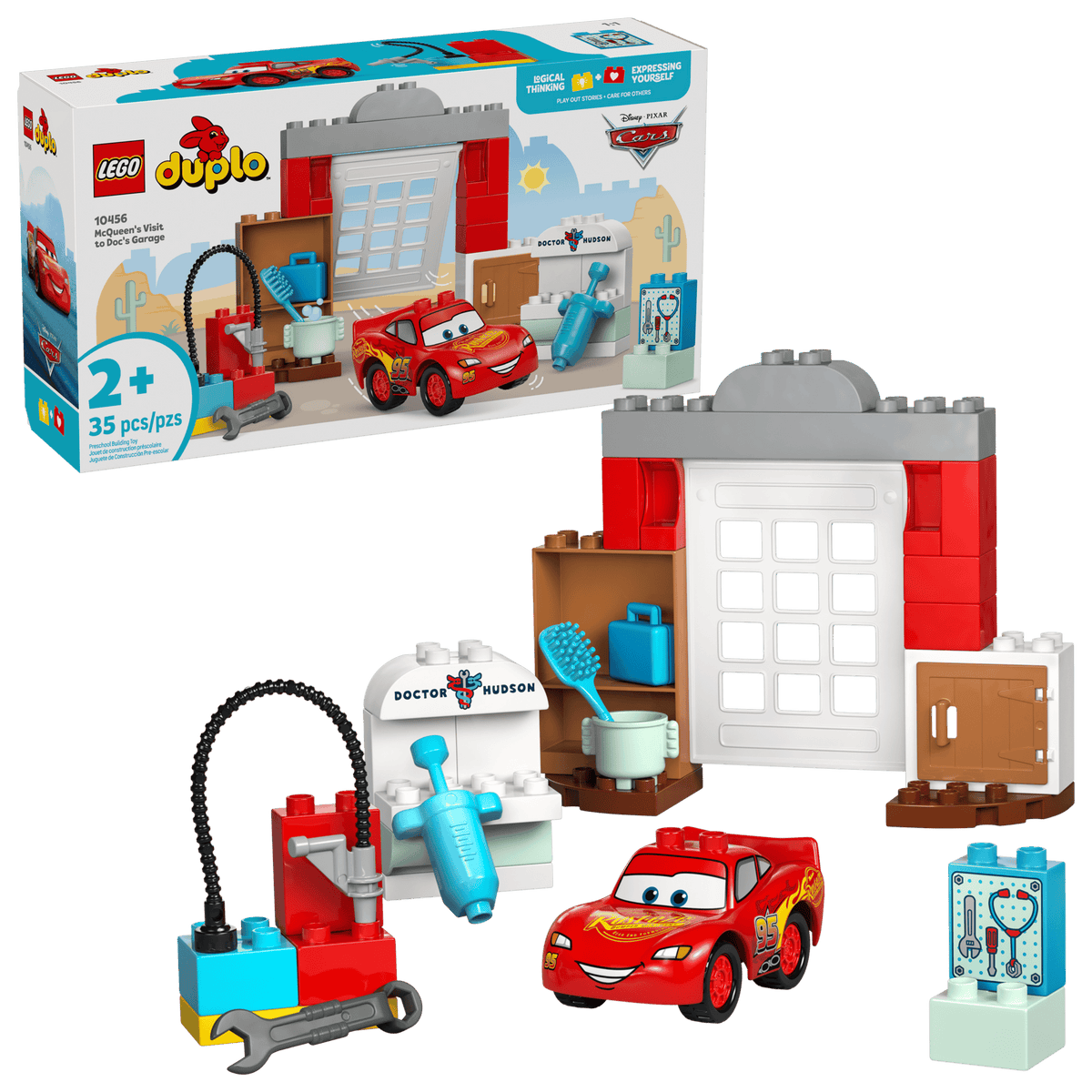 LEGO DUPLO Disney Pixar Cars McQueen's Visit to Doc's Garage 10456 Building Set