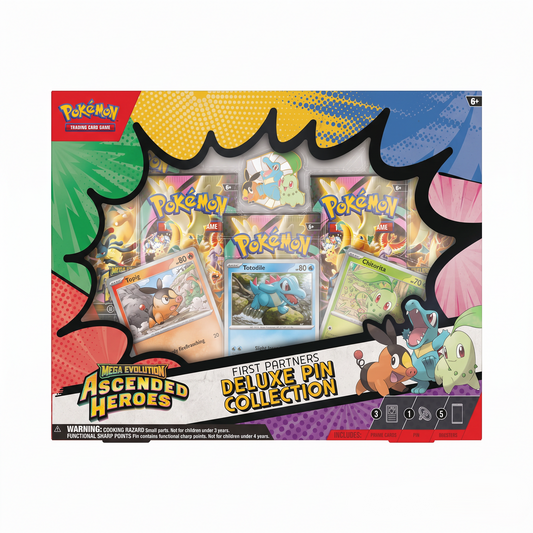 Pokémon TCG Mega Evolution Ascended Heroes First Partners Deluxe Pin Collection