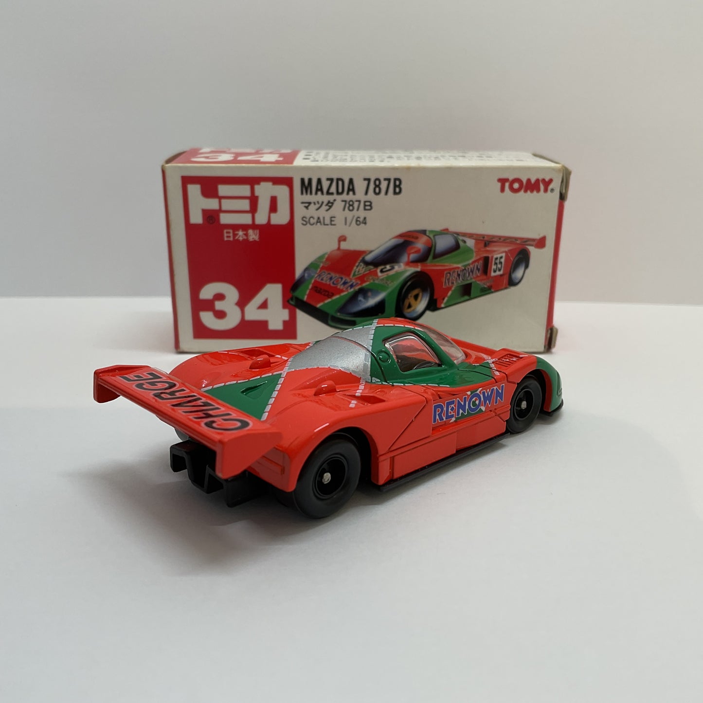 1992 Takara Tomy Tomica No.34 Mazda 787B 1/64 Made in Japan