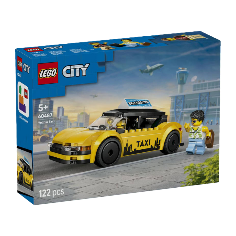 LEGO City Yellow Taxi 60487 Building Set 122 Pieces