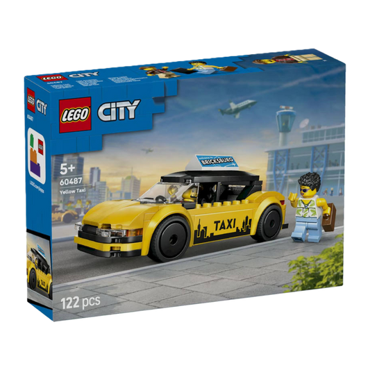 LEGO City Yellow Taxi 60487 Building Set 122 Pieces