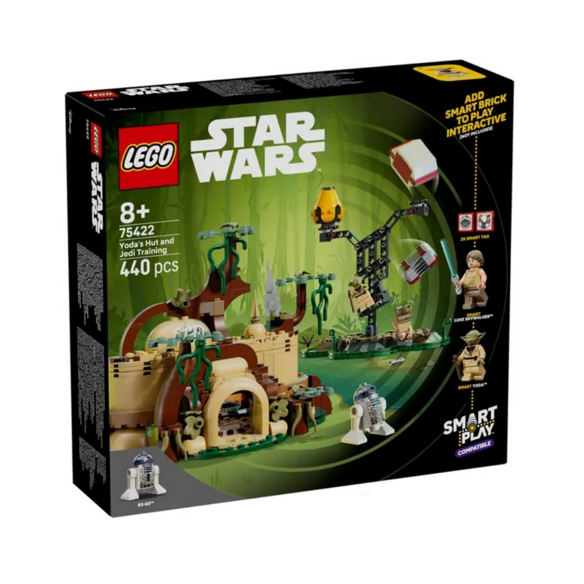 LEGO Star Wars SMART Play Yoda's Hut and Jedi Training 75422 Building Set 440 Pieces