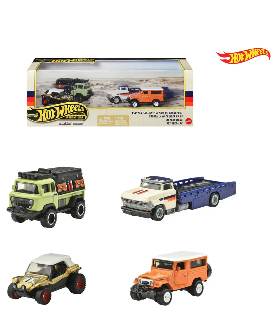 Hot Wheels Premium Collector Set Off-Road Adventure Series 1:64 Die-Cast 4-Pack