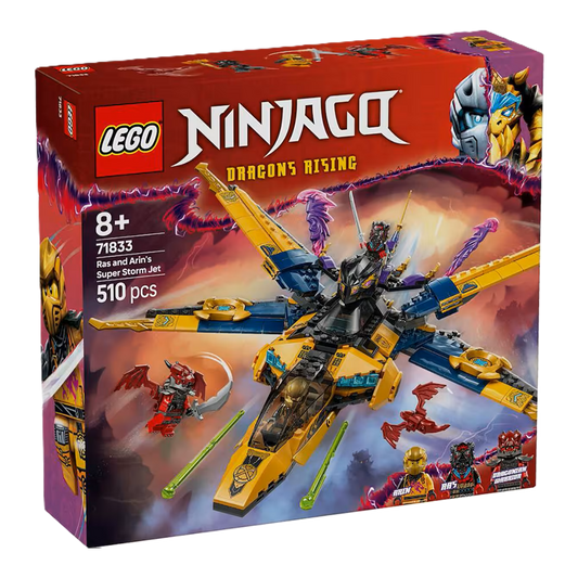 LEGO NINJAGO Dragons Rising Ras and Arin's Super Storm Jet 71833 Building Set