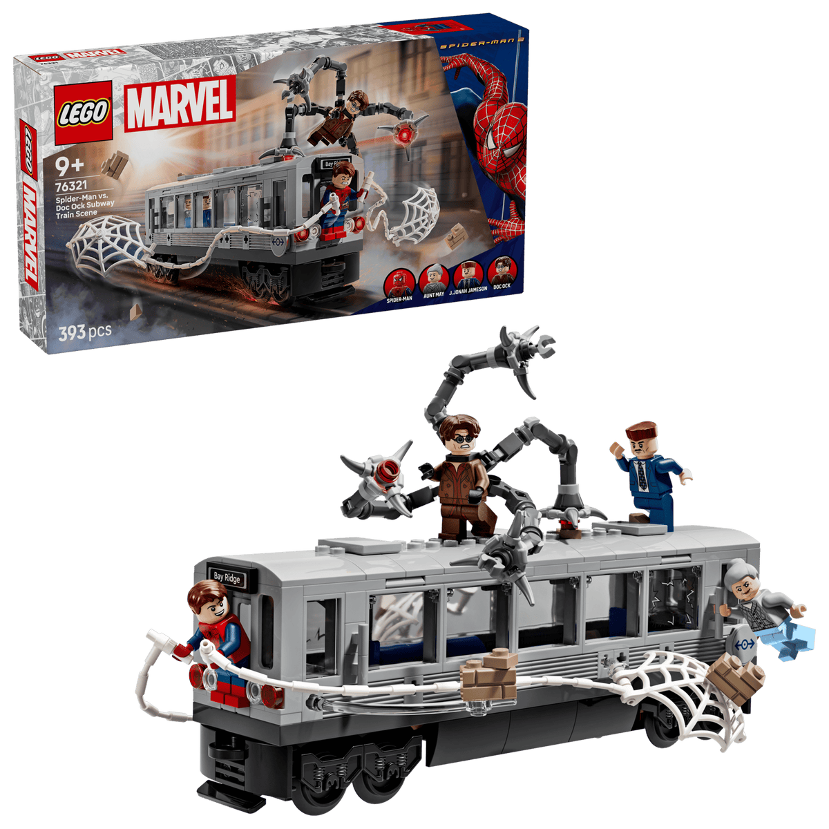 LEGO Marvel Spider-Man vs. Doc Ock Subway Train Scene 76321 Building Set