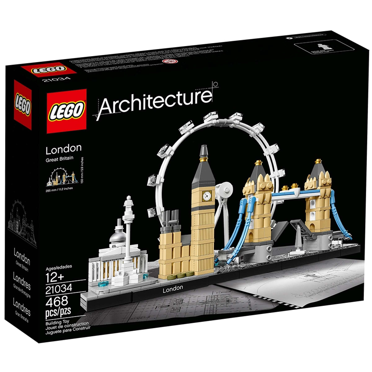 LEGO Architecture London Great Britain 21034 Building Set 468 Pieces
