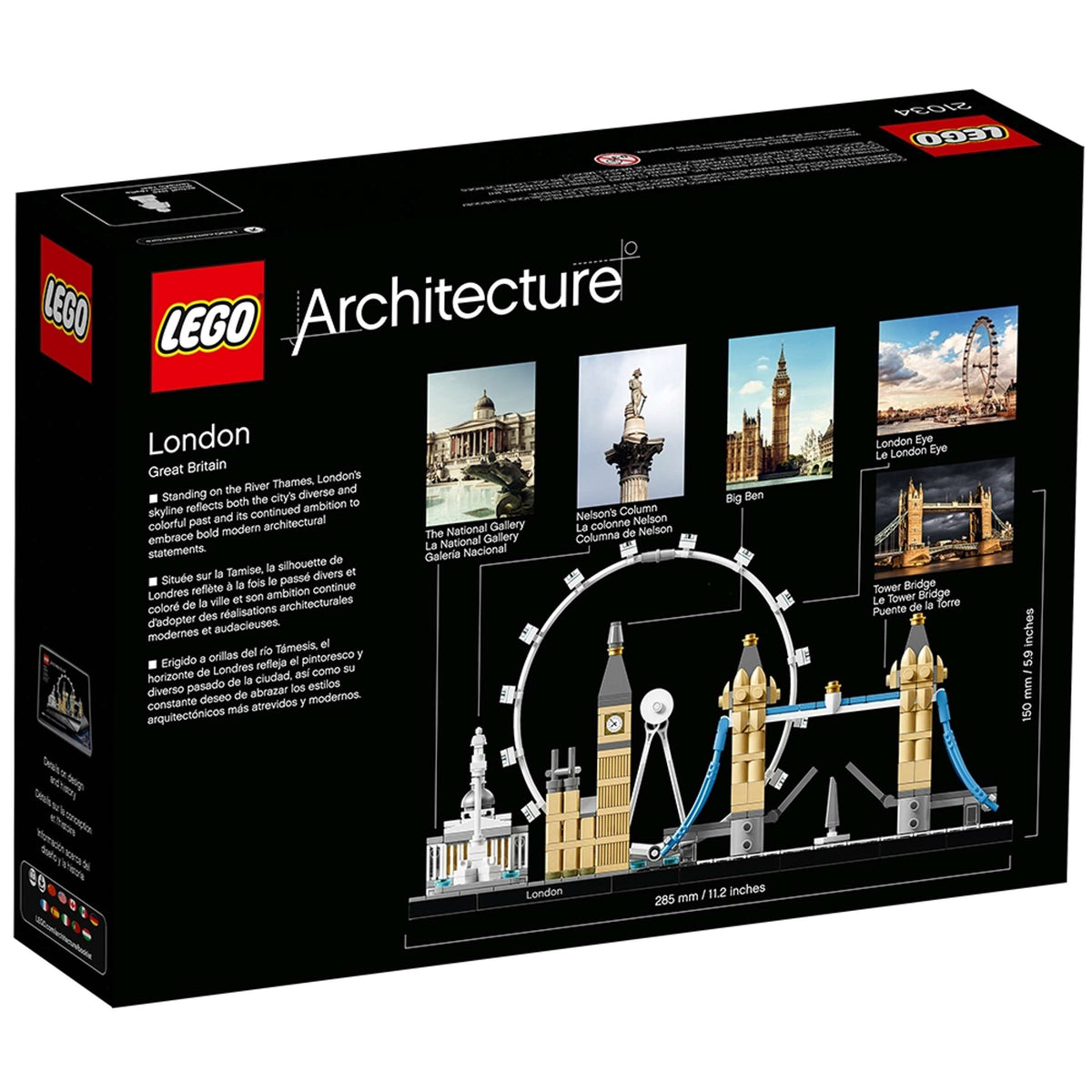 LEGO Architecture London Great Britain 21034 Building Set 468 Pieces