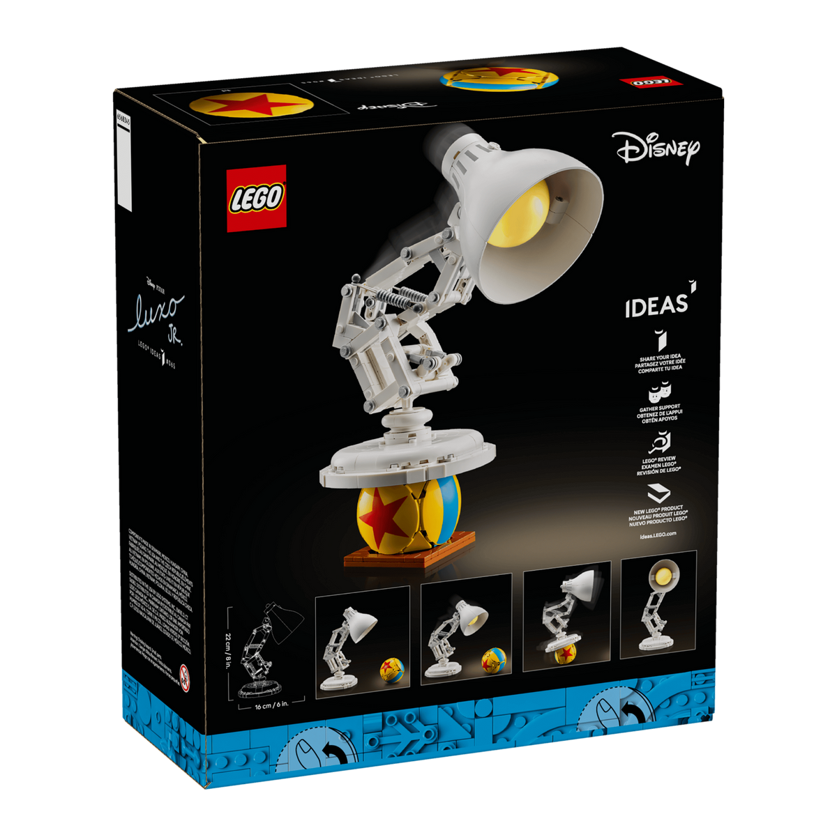 LEGO Ideas Disney Pixar Luxo Jr. 21357 Building Set 613 Pieces