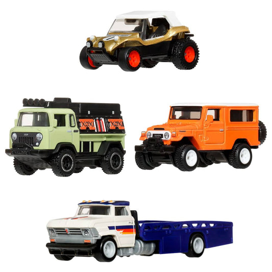 Hot Wheels Premium Collector Set Off-Road Adventure Series 1:64 Die-Cast 4-Pack