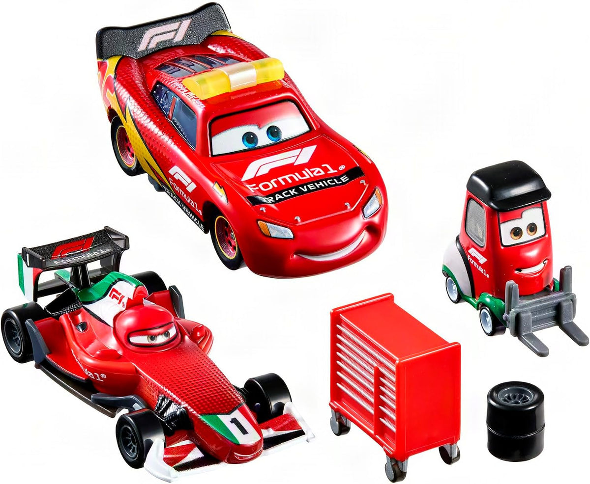 Mattel Disney Pixar Cars x Formula 1 Diecast 3-Car Set