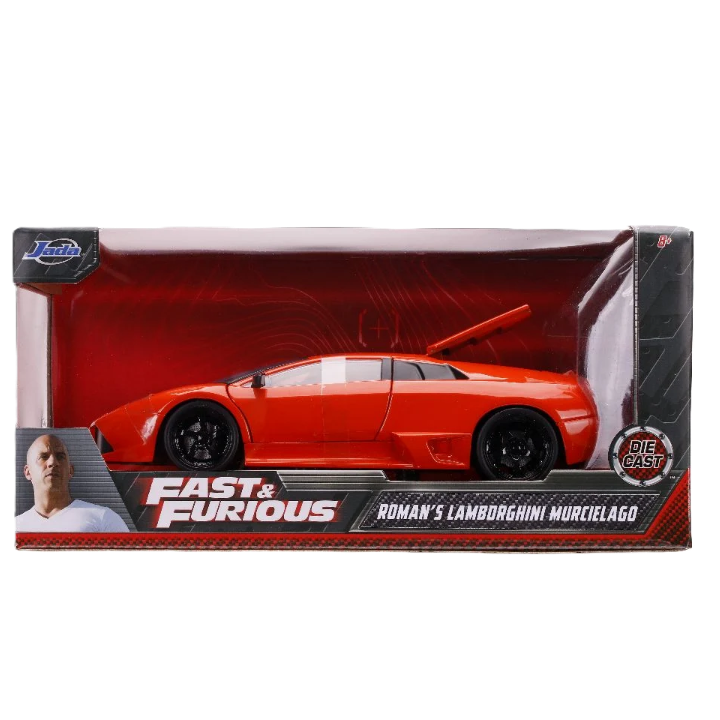 Jada Toys Fast & Furious 25th Anniversary Roman's Lamborghini Murcielago LP640 1:24 Die-Cast Model Car