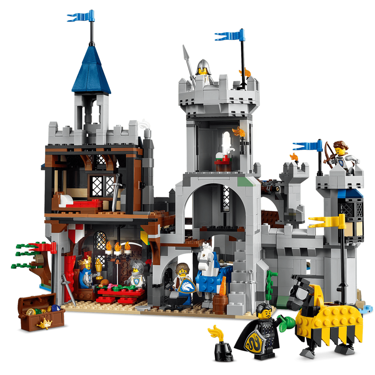 LEGO Creator 3-in-1 Medieval Horse Knight Castle 31168 Building Set