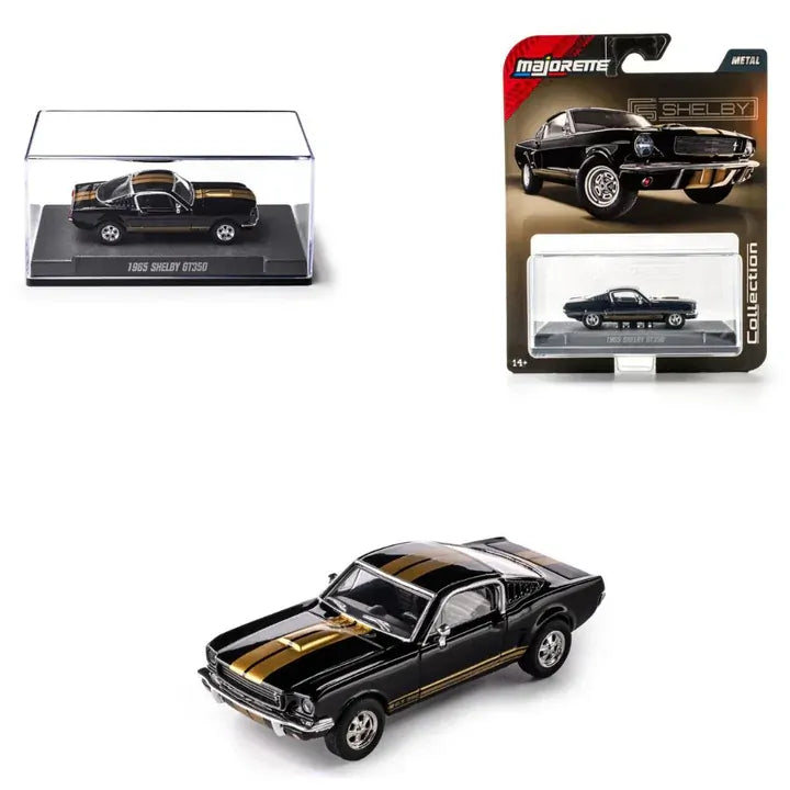 Majorette Collection 1965 Shelby GT350 Black & Gold 1:64 Scale Die-Cast Model Car