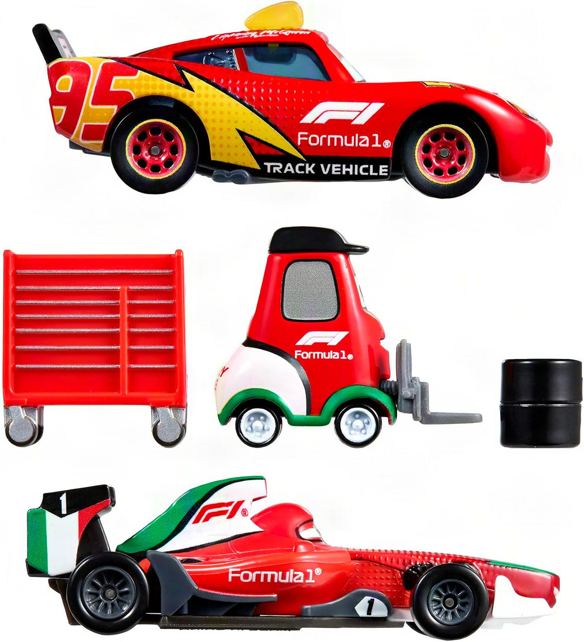 Mattel Disney Pixar Cars x Formula 1 Diecast 3-Car Set