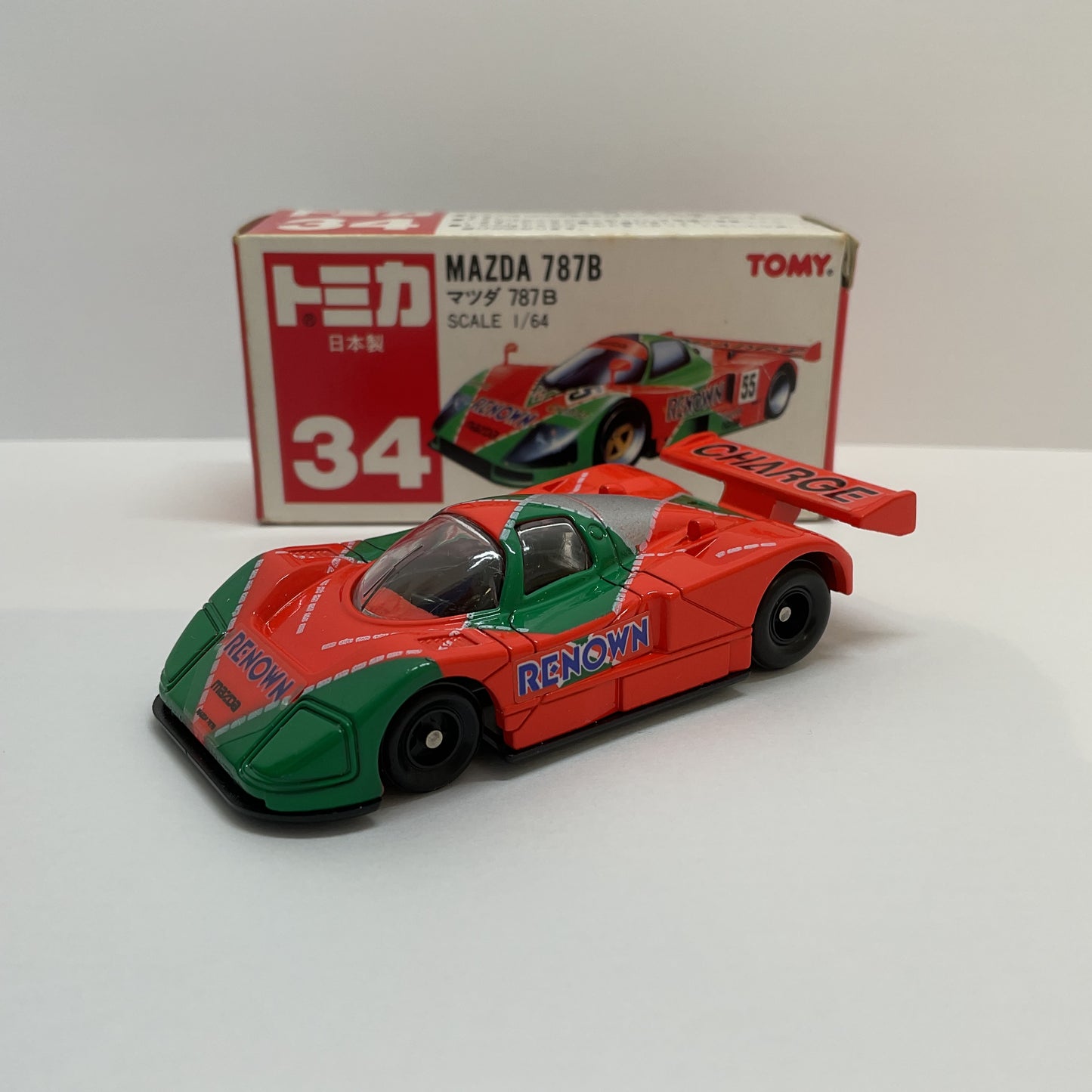 1992 Takara Tomy Tomica No.34 Mazda 787B 1/64 Made in Japan