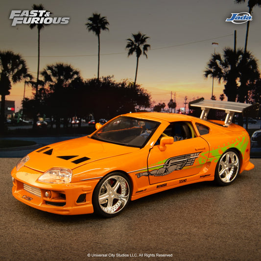 Jada Toys Fast & Furious Brian's 1995 Toyota Supra MK4 1:24 Die-Cast Model Car