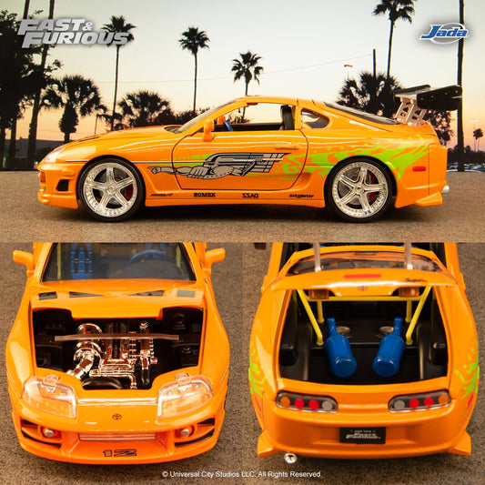 Jada Toys Fast & Furious Brian's 1995 Toyota Supra MK4 1:24 Die-Cast Model Car