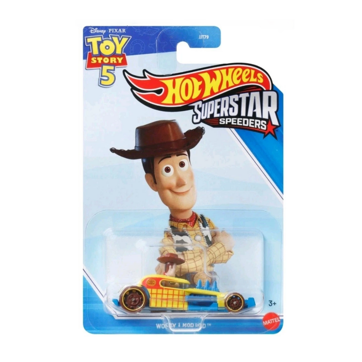 Hot Wheels Superstar Speeders Disney Pixar Toy Story 5 Woody Mod Rod 1:64 Die-Cast Car