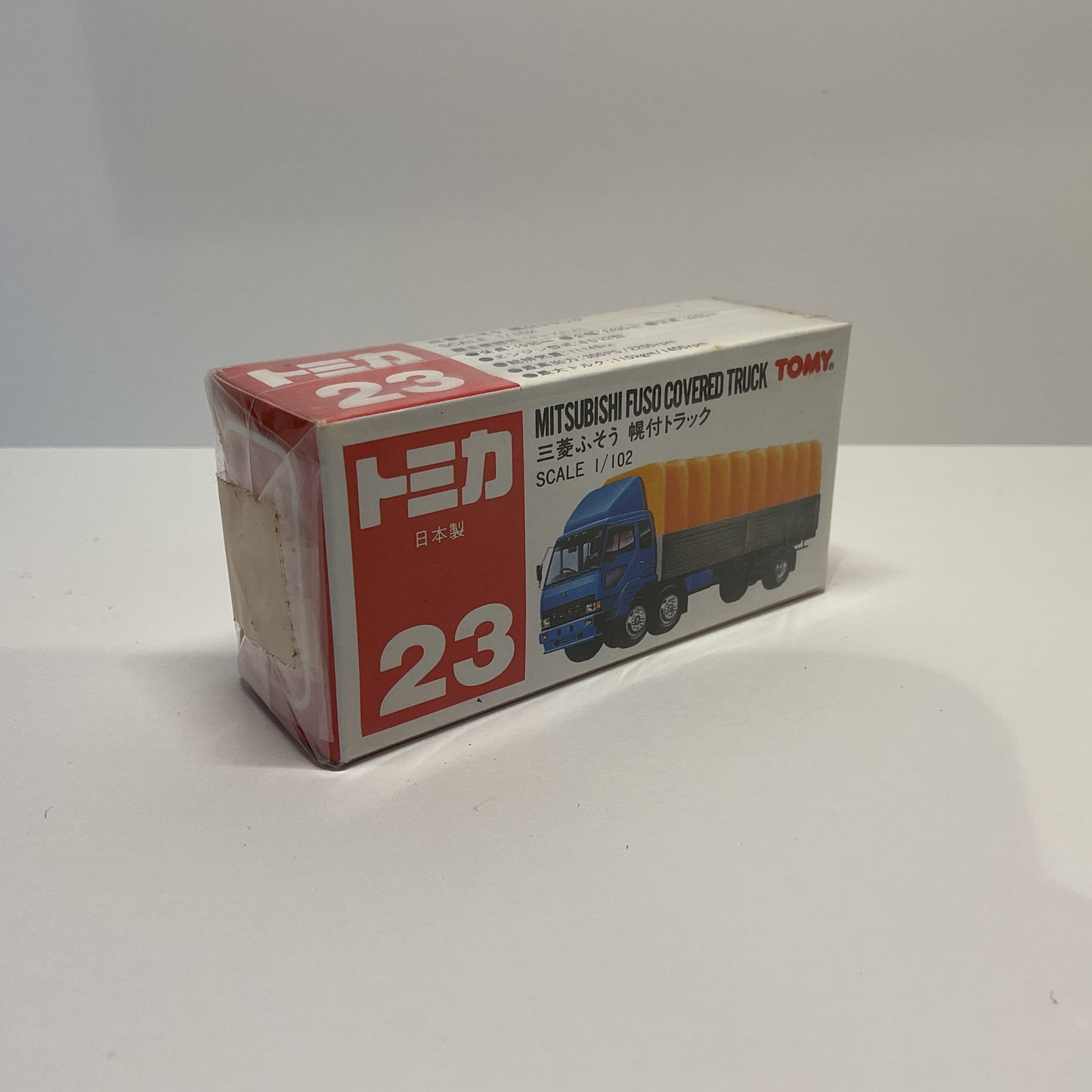 1990 Takara Tomy Tomica No.23 Mitsubishi Fuso Covered Truck 1/102 Made In Japan