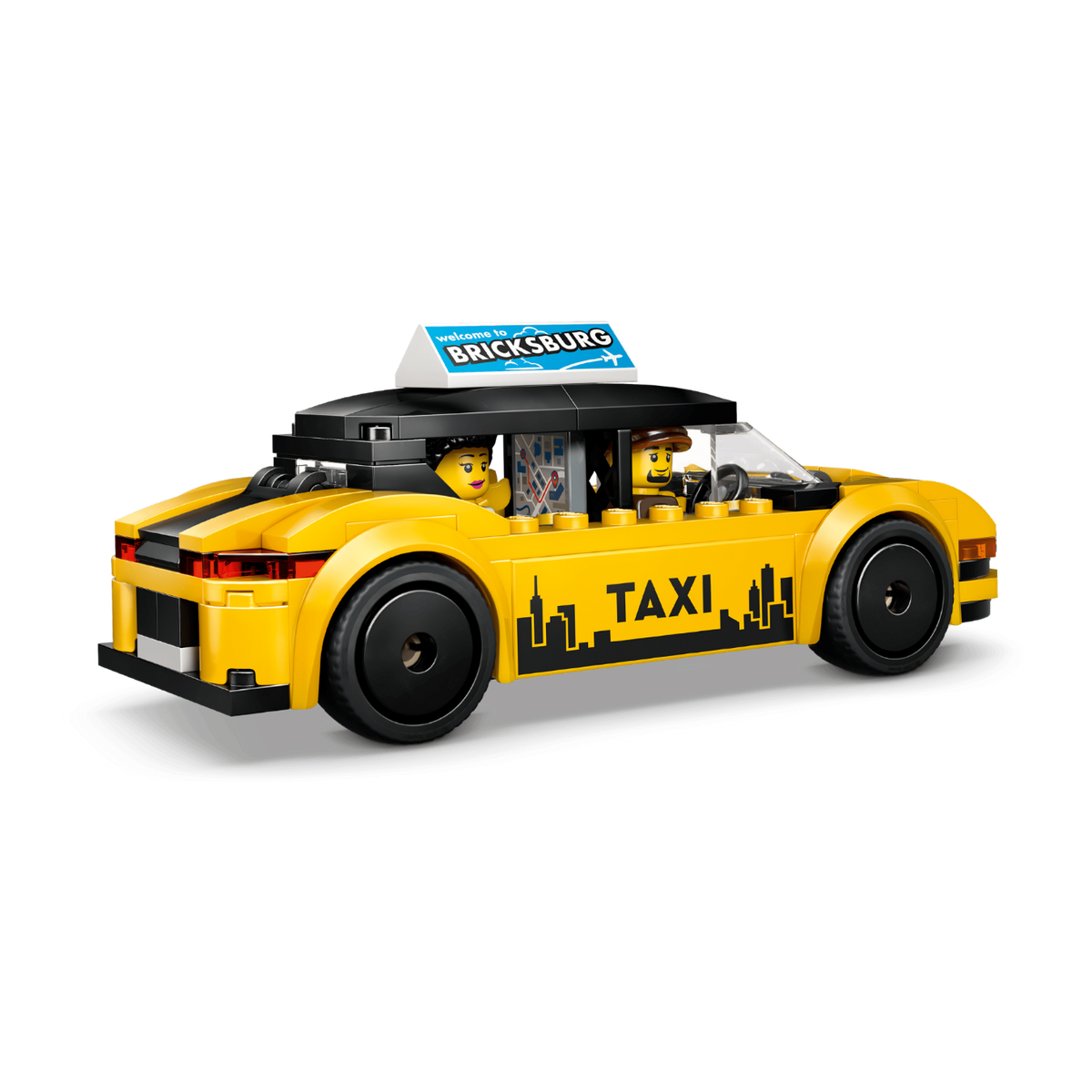 LEGO City Yellow Taxi 60487 Building Set 122 Pieces
