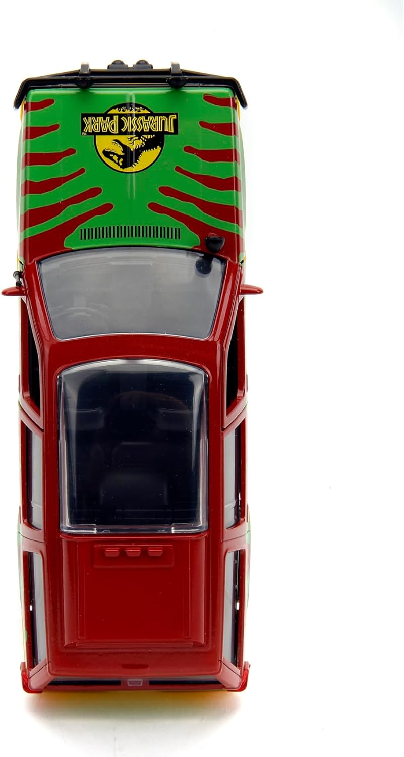 Jada Hollywood Rides Jurassic Park 30th Anniversary Ford Explorer Die-Cast Model Car – 1:32 Scale Collectible