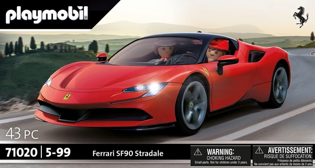 PLAYMOBIL Ferrari SF90 Stradale 71020 Supercar Model Set with Lights