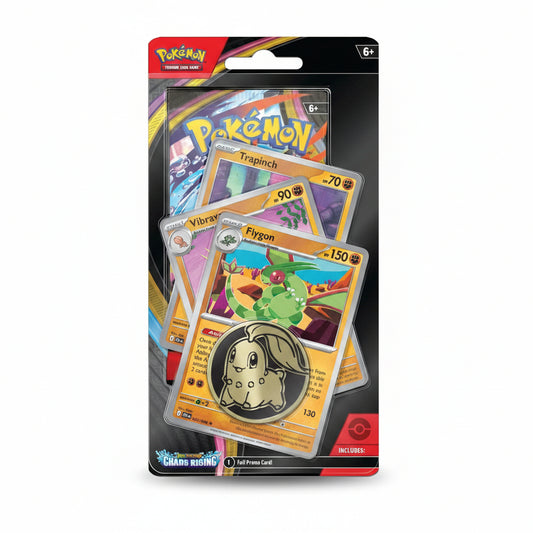 Pokémon TCG Mega Evolution Chaos Rising Premium Blister With Flygon Promo Card & Booster Packs