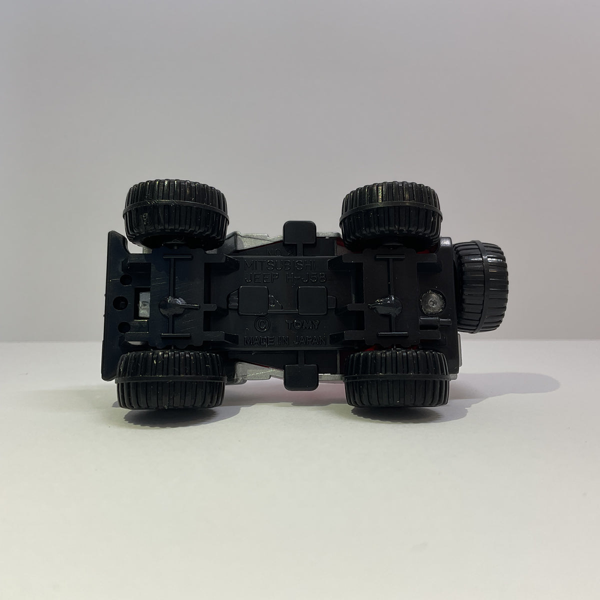 1988 Takara Tomy Tomica No.25 Mitsubishi Jeep Bigfoot Silver Made In Japan