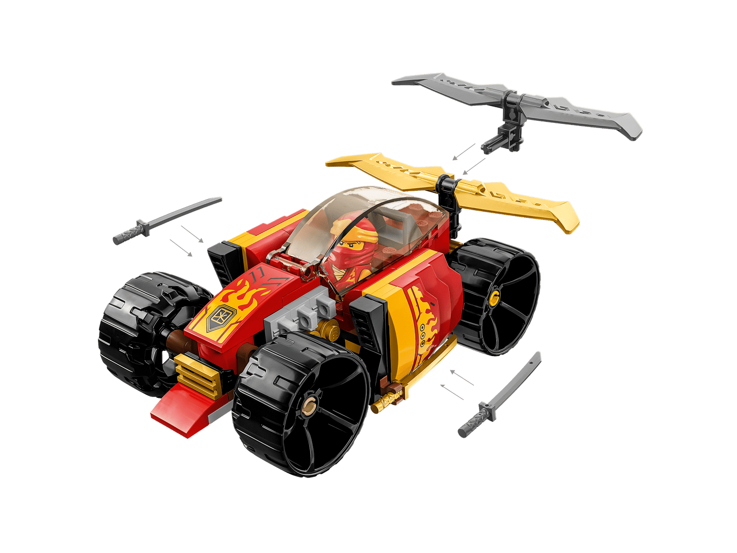 LEGO NINJAGO Kai's Ninja Race Car EVO 71780 Building Set