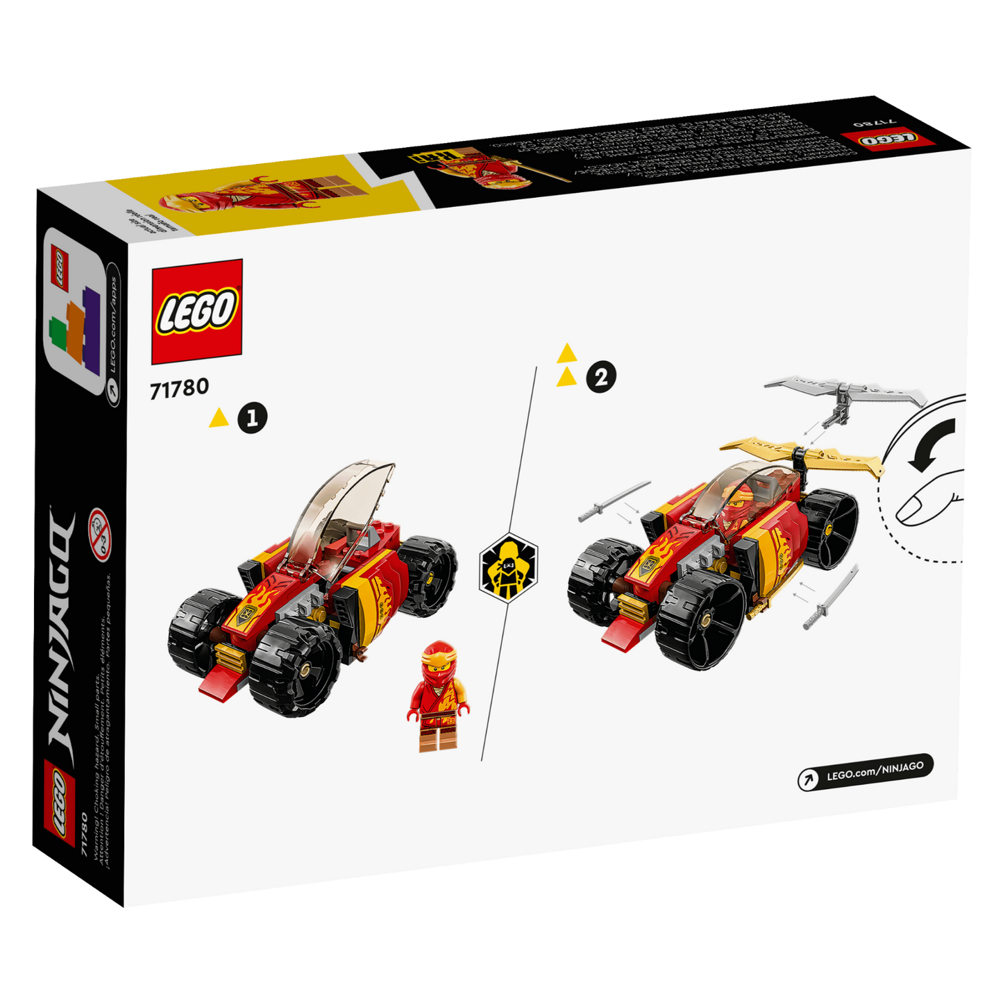 LEGO NINJAGO Kai's Ninja Race Car EVO 71780 Building Set