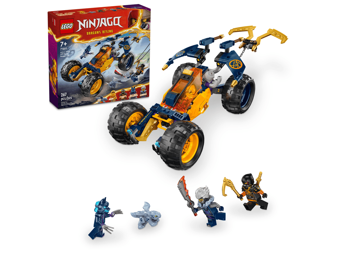 LEGO NINJAGO Dragons Rising Arin's Ninja Off-Road Buggy Car 71811 Building Set