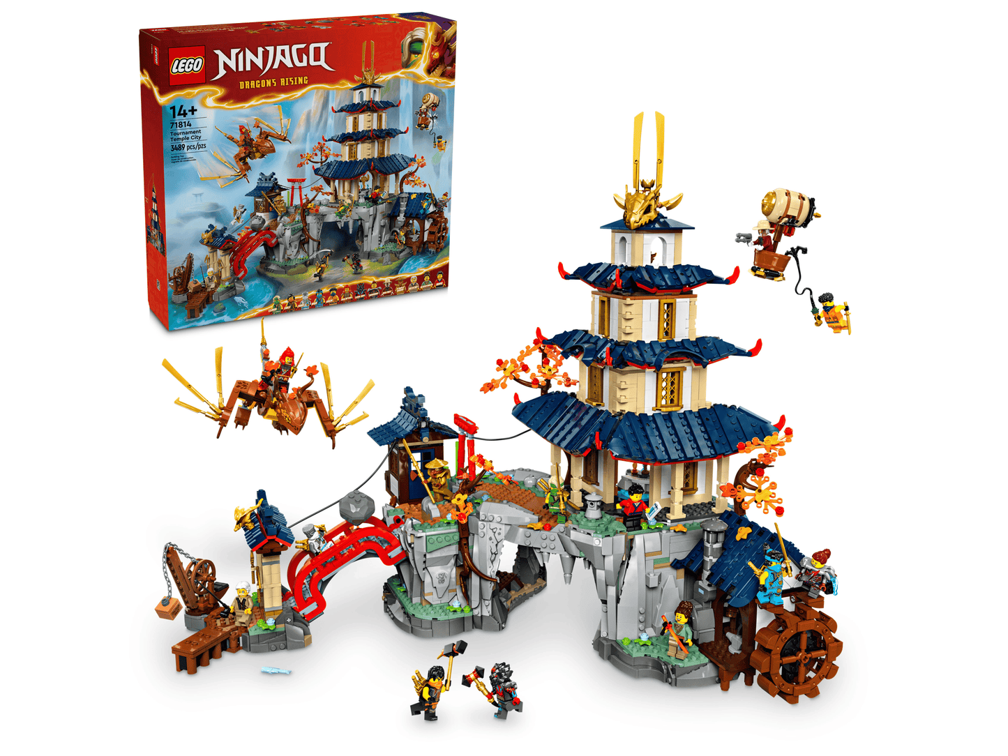 LEGO NINJAGO Tournament Temple City 71814 Building Set