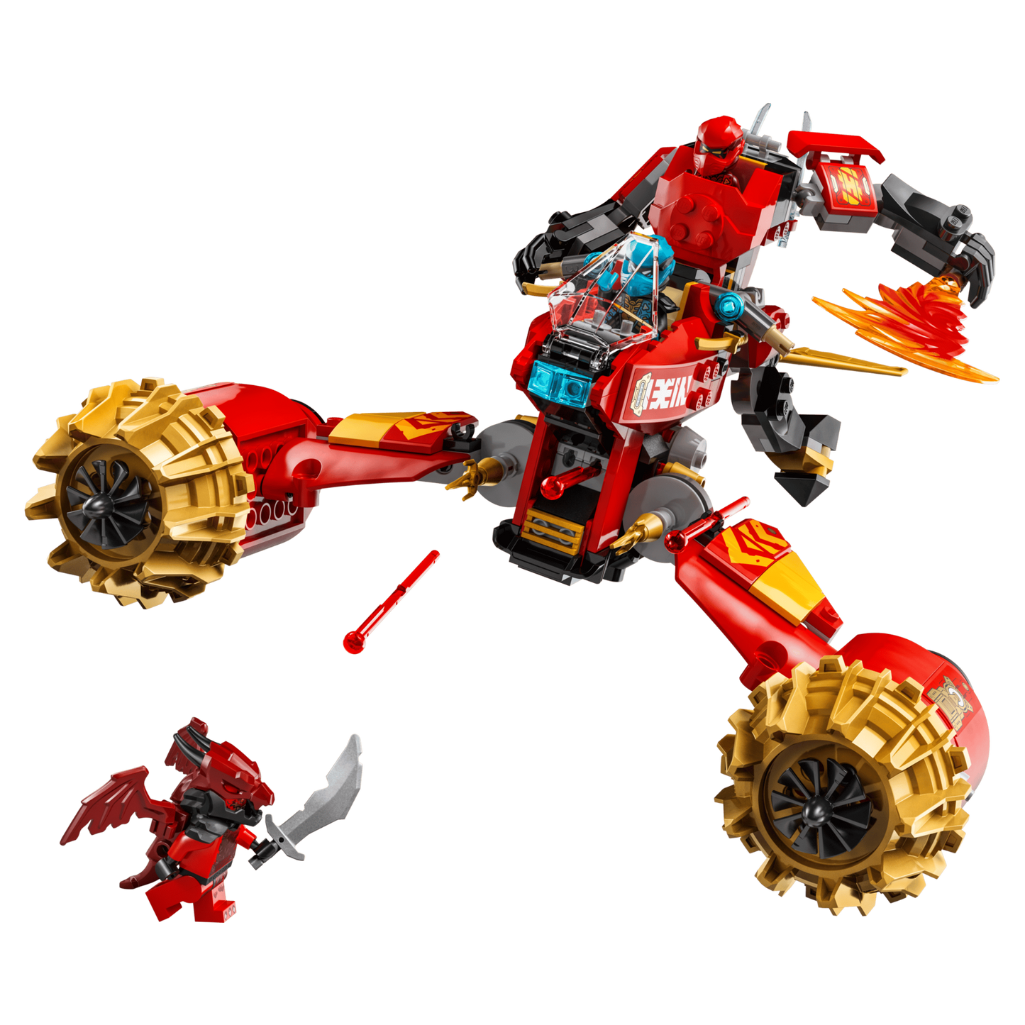 LEGO NINJAGO Dragons Rising Kai's Mech Storm Rider 71830 Building Set
