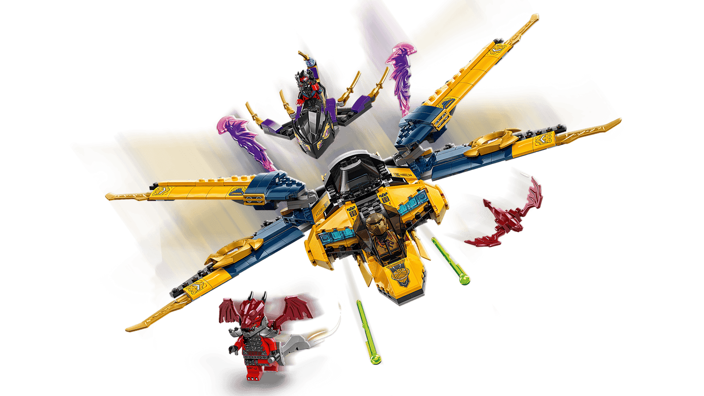 LEGO NINJAGO Dragons Rising Ras and Arin's Super Storm Jet 71833 Building Set